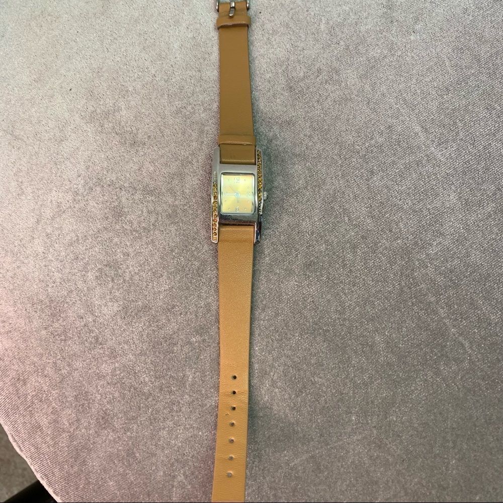 Quartz Camel Coloured Rectangular Crystal Rhinest… - image 3